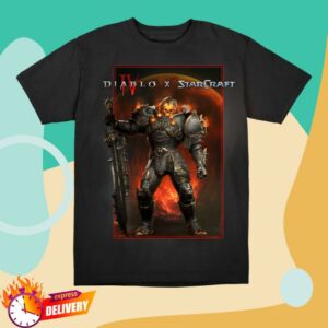 kenny Blizzard Gear Store Merch Shop Diablo X Starcraft The Rebel Marshall Black T Shirt