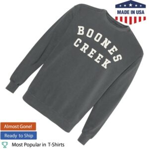 kenny Boomtown And Co Merch Boones Creek Varsity Sweatshirt Black0 kenny Boomtown And Co Merch Boones Creek Varsity Sweatshirt Black0