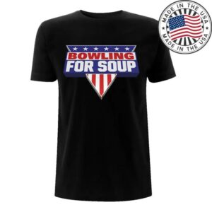 kenny Bowling For Soup Merch Store Evel Logo Wembley Black Tee