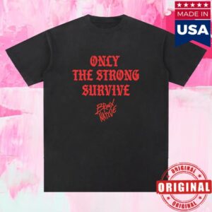 kenny Bronx Native Merch Only The Strong Survive Snow Washed Raw Hem Shirt