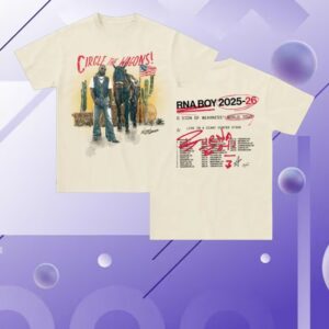kenny Burna Boy Store Merch Circle The Wagon Tour Shirt