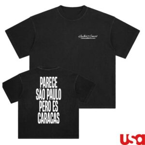 kenny Caracas Merch Shop Parece Sao Paulo Black Tee