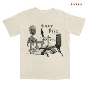 kenny Chat Pile Merch Chat Pile Ivory Crosses Tee 1