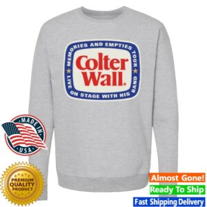 kenny Colter Wall Store Colter Wall On Stage Beer Coaster Crewneck Sweatshirt 1