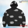 kenny Corteiz Merch Island Wreath Zip Hoodie Black1