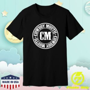 kenny Cowboy Mouth Merch Black T Shirt With White Logo