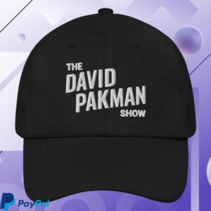 kenny David Pakman Merch Logo Dad Hat White Embroidery