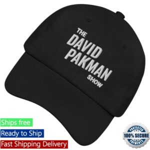 kenny David Pakman Merch Logo Dad Hat White Embroidery1