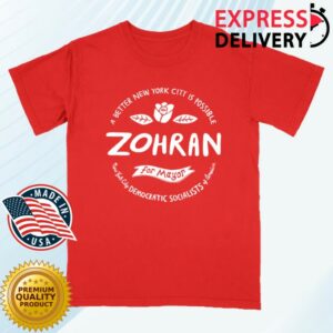 kenny Democratic Socialists Of America Merch Zohran Logo Shirt