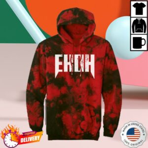 kenny Ekoh Music Merch Shop Ekoh Fangs Red Tie Dye Hoodie