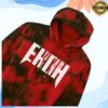 kenny Ekoh Music Merch Shop Ekoh Fangs Red Tie Dye Hoodiee