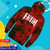 kenny Ekoh Music Merch Store Ekoh Fangs Red Tie Dye Hoodie0