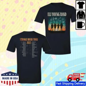 kenny Eli Young Band Merch 2025 Strange Hours Tour Shirt1