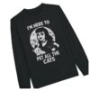 kenny Eyeliner Media Store Music Merch Shop Im Here To Pet All The Cats Longsleeve T Shirts