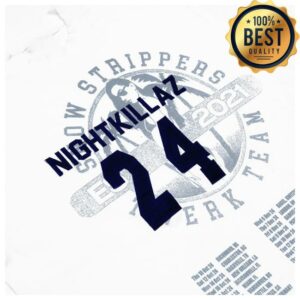 kenny Farmers Daughter Merch Store Snow Strippers Night Killaz White Teeaa