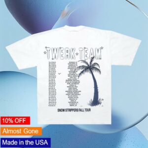 kenny Farmers Daughter Merch Store Snow Strippers Twerk Team White Teea