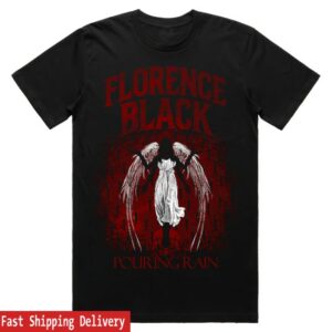 kenny Florence Black Store Merch Pouring Rain T Shirt