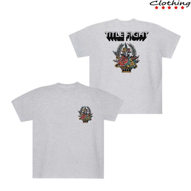 kenny Free Divide Merch Store Title Fight Flowers Tee kenny Free Divide Merch Store Title Fight Flowers Tee