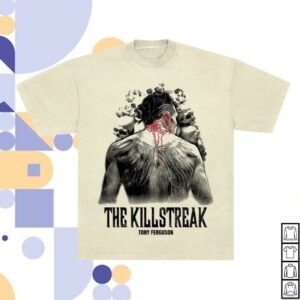 kenny Full Violence Merch Store Killstreak Tee Premium Tee In Garment Dyed Off White