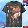 kenny George Michael Merch Faith Album Cover Faded Tee Black1