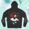 kenny George Michael Merch Faith Symbol Faded Hoodie Black