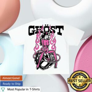 kenny Ghost Racing Merch Store Ghost Girl Pink Shirt Whitea