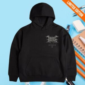 kenny Ghost Racing Merch Store Heavy Weight Reflective Sigil Hoodie Black