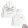 kenny Ghost Racing Merch Store Heavy Weight Reflective Sigil Zip Up Whiteaa
