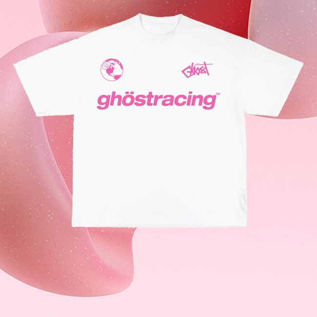 kenny Ghost Racing Store Merch Ghost Girl Pink Shirt White kenny Ghost Racing Store Merch Ghost Girl Pink Shirt White