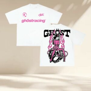 kenny Ghost Racing Store Merch Ghost Girl Pink Shirt Whitess kenny Ghost Racing Store Merch Ghost Girl Pink Shirt Whitess