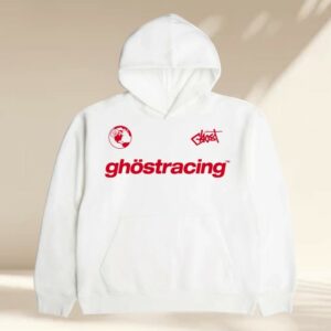 kenny Ghost Racing Store Merch Ghost Girl Red Hoodie White