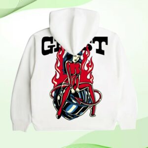 kenny Ghost Racing Store Merch Ghost Girl Red Hoodie Whites kenny Ghost Racing Store Merch Ghost Girl Red Hoodie Whites