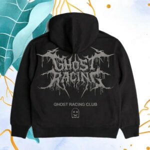 kenny Ghost Racing Store Merch Heavy Weight Reflective Sigil Hoodie Black