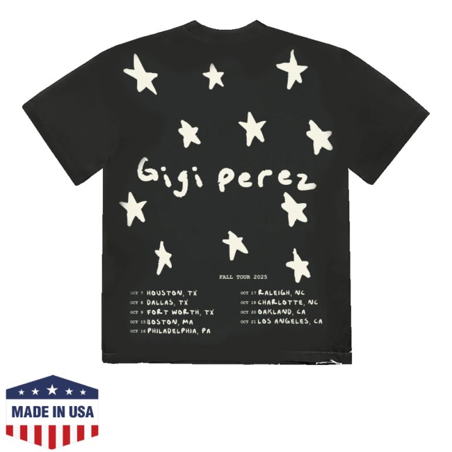 kenny Gigi Perez Merch Store Black Tour Shirt kenny Gigi Perez Merch Store Black Tour Shirt