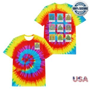 kenny Globridge Studio Merch Retro Plant Icons Tie Dye Shirt0