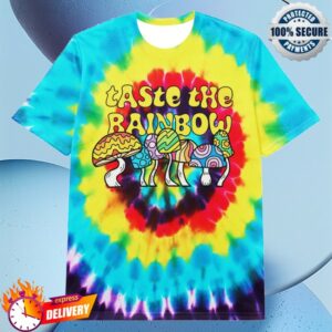 kenny Globridge Studio Merch Taste The Rainbow Retro Tie Dye Shirt