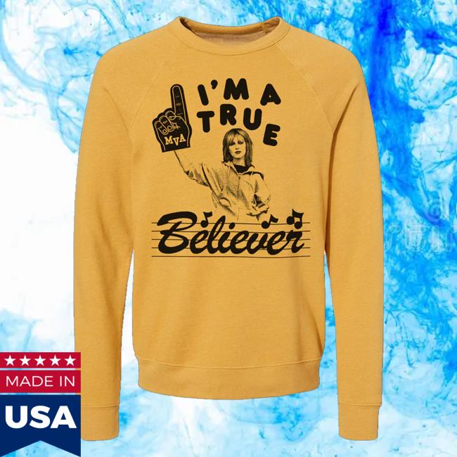 kenny Hayley Williams Merch Shop True Believer Mustard Crewneck kenny Hayley Williams Merch Shop True Believer Mustard Crewneck