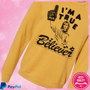 kenny Hayley Williams Merch Shop True Believer Mustard Crewnecke kenny Hayley Williams Merch Shop True Believer Mustard Crewnecke