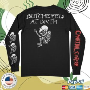 kenny Hevens Basement Merch Store C Corpse Butchered At Birth 1991 Long Sleeve