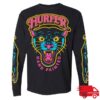 kenny Hurfer Hand Painted Merch Panther Head Long Sleeve Black