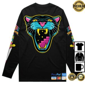 kenny Hurfer Hand Painted Merch Portal Mouth Panther Long Sleeve