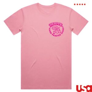 kenny Hurfer Hand Painted Merch Tiger Shirt Bubblegum1