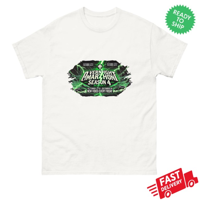 kenny Ireland Boys Merch Store Overnight Szn 4 White Tee kenny Ireland Boys Merch Store Overnight Szn 4 White Tee