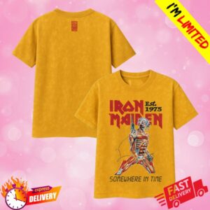 kenny Iron Maiden Merch Store Somewhere In Time Gold Shirts