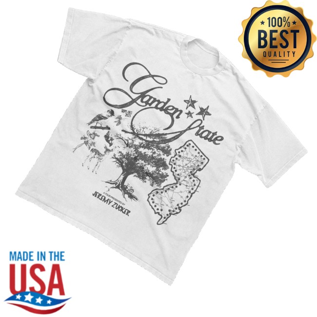 kenny Jeremy Zucker Merch Store Garden State White Map Shirts kenny Jeremy Zucker Merch Store Garden State White Map Shirts