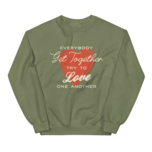 kenny Jesse Colin Young Merch Store Get Together Heart Crewneck Sweatshirt kenny Jesse Colin Young Merch Store Get Together Heart Crewneck Sweatshirt