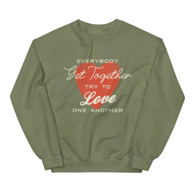 kenny Jesse Colin Young Merch Store Get Together Heart Crewneck Sweatshirt kenny Jesse Colin Young Merch Store Get Together Heart Crewneck Sweatshirt