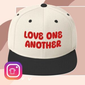 kenny Jesse Colin Young Merch Store Love One Another Embroidered Snapback Hat 1