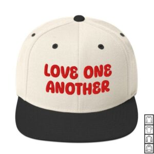 kenny Jesse Colin Young Merch Store Love One Another Embroidered Snapback Hat