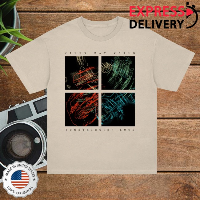 kenny Jimmy Eat World Store Merch Somethings Loud Quad Logo Shirt Cream kenny Jimmy Eat World Store Merch Somethings Loud Quad Logo Shirt Cream